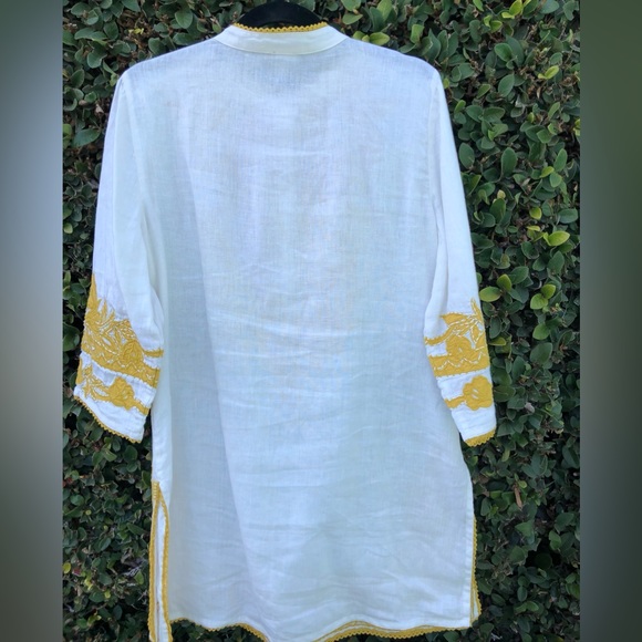 CHICO’S “Here comes summer!” linen size 1 tunic - Picture 2 of 5